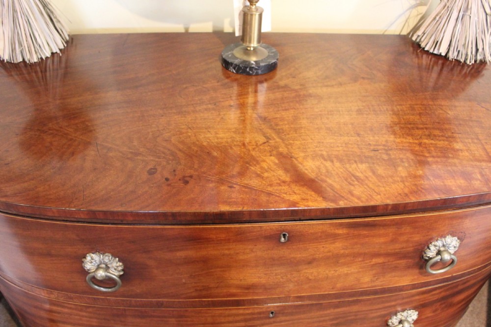 Good Georgian Bow Fronted Chest of Drawers View VI