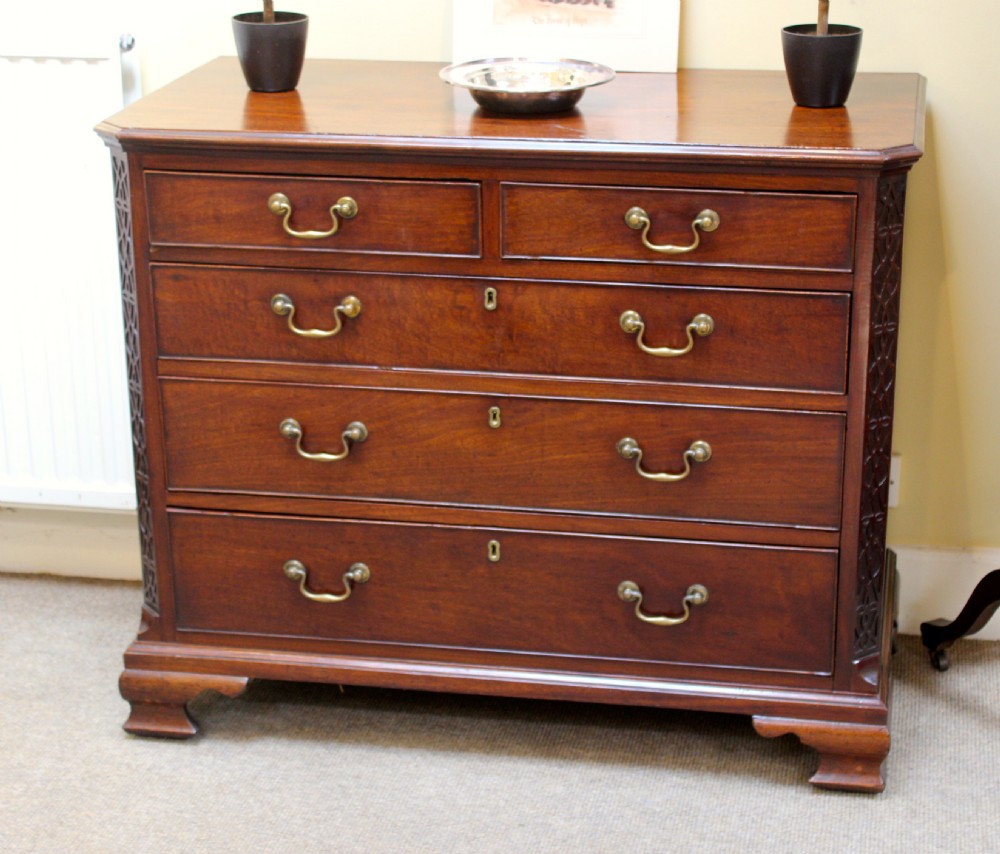 A Good 18thc. Mahogany Chest of Drawers