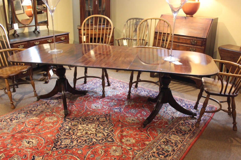 19thc. Mahogany “D” End Dining Table View II