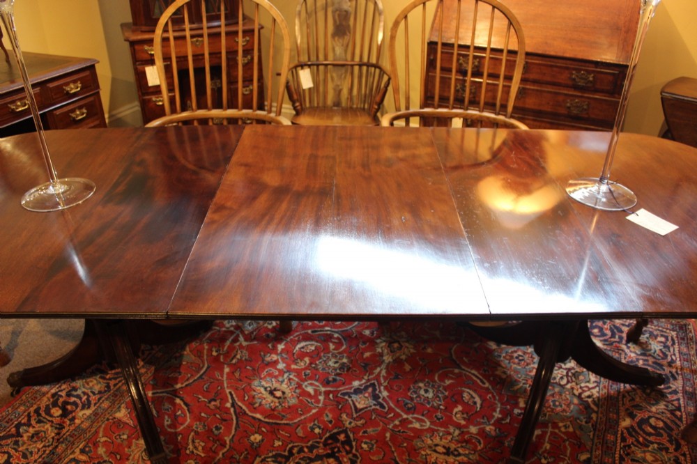 19thc. Mahogany “D” End Dining Table View III