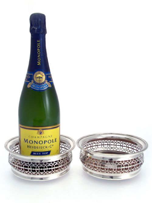 PAIR OF SILVER MAPPIN AND WEBB COASTERS - ADDITIONAL PHOTO 1