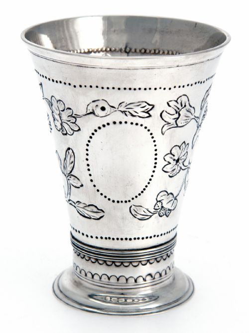 late victorian silver copy of a charles ii beaker - CATEGORY: ANTIQUE SILVER - DATED 1900