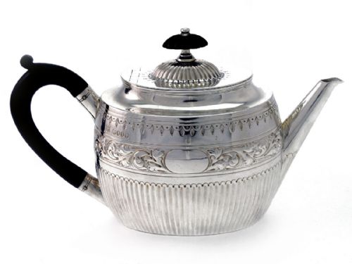 THREE PIECE ANTIQUE VICTORIAN BACHELOR TEA SET - ADDITIONAL PHOTO 1