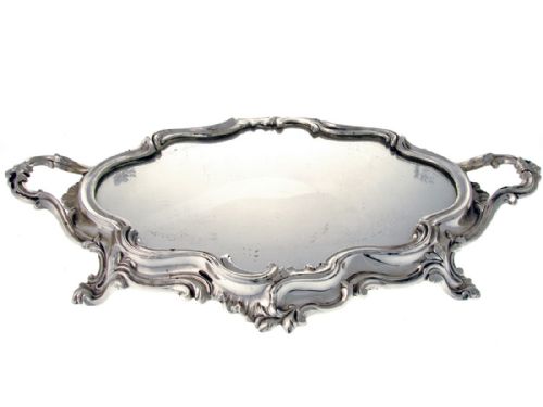 FRENCH SILVER PLATE JARDINIERE AND ORNATE BASE - ADDITIONAL PHOTO 1