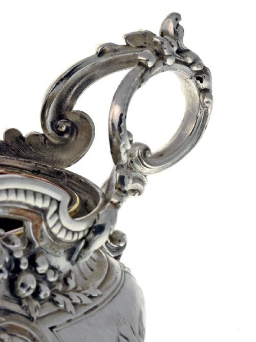FRENCH SILVER PLATE JARDINIERE AND ORNATE BASE - ADDITIONAL PHOTO 7