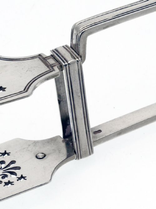 ANTIQUE WILLIAM IV SILVER ASPARAGUS TONGS C1833 - ADDITIONAL PHOTO 3