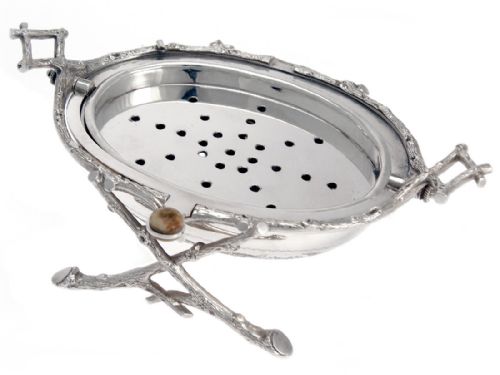 ANTIQUE VICTORIAN SILVER PLATE BUTTER DISH - ADDITIONAL PHOTO 1