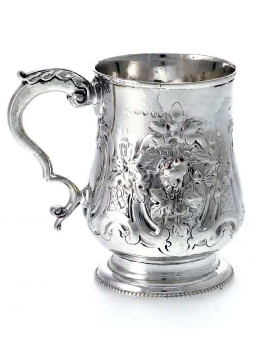 VICTORIAN SILVER BALUSTER CHILD'S MUG C1859 - ADDITIONAL PHOTO 2
