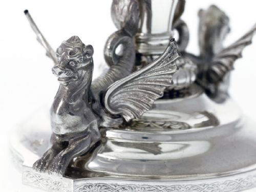 A SUPERB QUALITY VICTORIAN SILVER PLATED ROSE BOWL - ADDITIONAL PHOTO 2