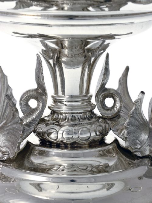 A SUPERB QUALITY VICTORIAN SILVER PLATED ROSE BOWL - ADDITIONAL PHOTO 3