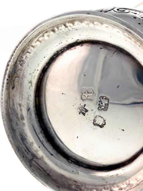 QUALITY SILVER GEORGE II HALF PINT MUG OR CUP BY SHAW AND PRIEST - ADDITIONAL PHOTO 4