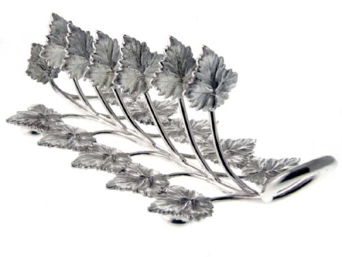 antique victorian cast silver plated vine leaf toast rack - CATEGORY: ANTIQUE SILVER - DATED 1880