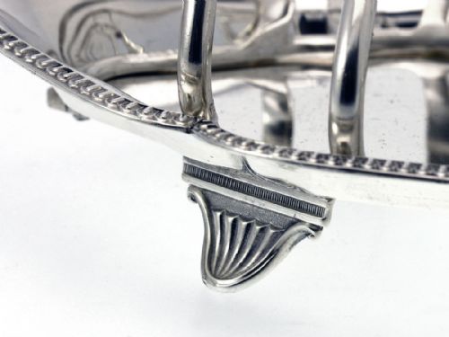A QUALITY GEORGE III STYLE SILVER TOAST RACK - ADDITIONAL PHOTO 3