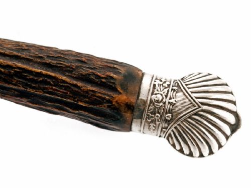 PAIR OF BOXED SILVER PLATE STAG HANDLE FISH SERVERS - ADDITIONAL PHOTO 6