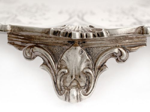 THOMAS SMILY ANTIQUE SILVER SALVERTRAY - ADDITIONAL PHOTO 2