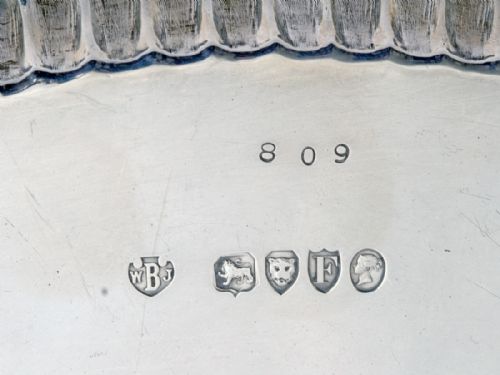 VICTORIAN 12 CIRCULAR SILVER SALVERTRAY - ADDITIONAL PHOTO 8