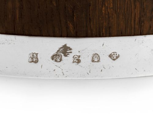 OAK AND SILVER PLATE LOVING CUP - ADDITIONAL PHOTO 3