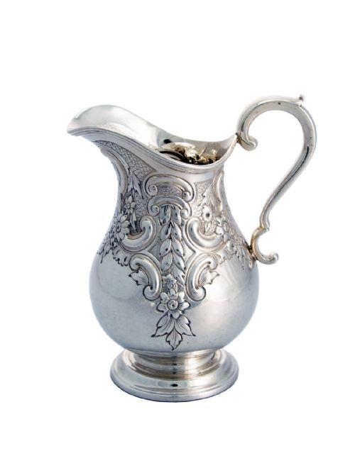 HEAVILY CHASED SILVER FOUR PIECE TEA AND COFFEE SET - ADDITIONAL PHOTO 4