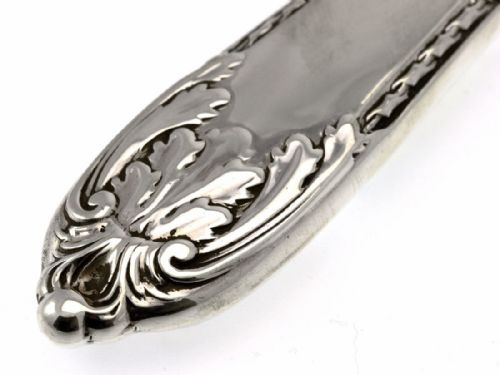 A LARGE SILVER HAND MIRROR C1927 - ADDITIONAL PHOTO 4