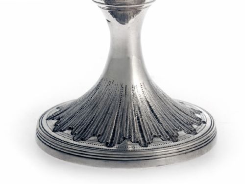 GEORGE III SILVER GOBLET WITH GILT INTERIOR AND ARMORIAL CREST - ADDITIONAL PHOTO 8