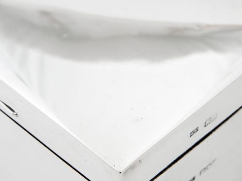 SILVER MAPPIN WEBB CIGAR BOX WITH A DOMED HINGED LID AND CEDAR WOOD LINING - ADDITIONAL PHOTO 4