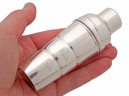 MINIATURE COCKTAIL SHAKER SHAPED CHERRY PICK HOLDER AND SPIRIT MEASURE - ADDITIONAL PHOTO 3
