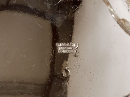 VICTORIAN SILVER PLATED FRUIT BOWL WITH A RUBY RED GLASS LINER - ADDITIONAL PHOTO 2