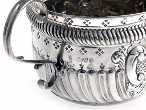 EDWARDIAN NATHAN HAYES SILVER PORRINGER - ADDITIONAL PHOTO 3