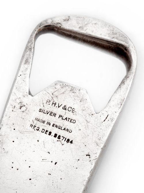 SILVER PLATE GOLF CLUB SHAPE CORK SCREW AND BOTTLE OPENER WITH BAKELITE HANDLE - ADDITIONAL PHOTO 3
