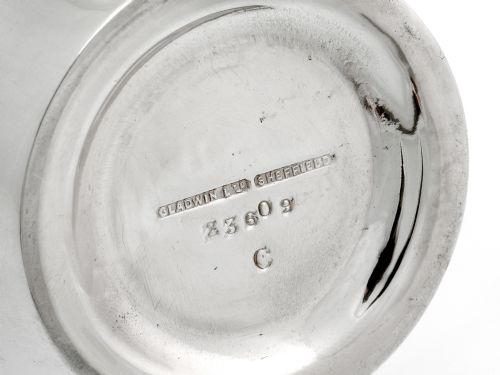 GLADWIN LTD SILVER PLATED COCKTAIL SHAKER WITH AN APPLIED COCKEREL - ADDITIONAL PHOTO 2