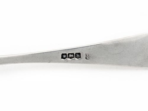 PLAIN SILVER TEA SPOON WITH A GOLFING SCENE ON THE REVERSE - ADDITIONAL PHOTO 2