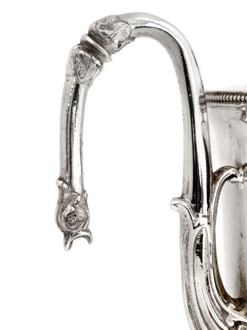 VICTORIAN SILVER PLATE ARGYLE WITH A SCREW DOWN IVORY FINIAL - ADDITIONAL PHOTO 2