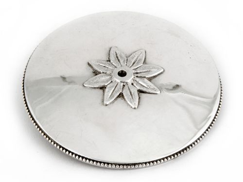 VICTORIAN SILVER PLATE ARGYLE WITH A SCREW DOWN IVORY FINIAL - ADDITIONAL PHOTO 3