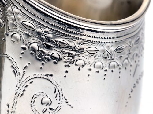 SILVER GEORGE III HELMET SHAPED CREAM JUG - ADDITIONAL PHOTO 4