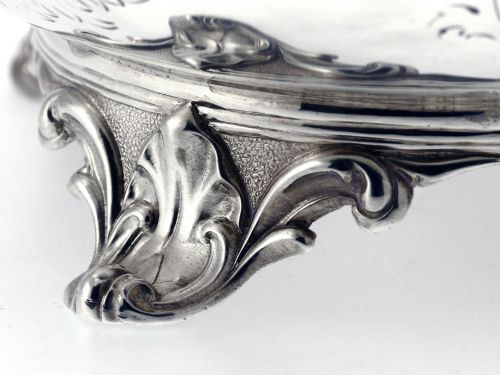 VICTORIAN BALUSTER SHAPED FOUR PIECE SILVER TEA COFFEE SERVICE - ADDITIONAL PHOTO 3
