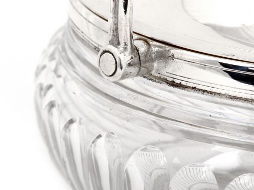 VICTORIAN SILVER PLATE AND CUT GLASS BARREL - ADDITIONAL PHOTO 2