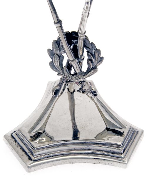 VICTORIAN ROYAL IRISH REGIMENT SILVER RIFLE AND WREATH GOBLET - ADDITIONAL PHOTO 3