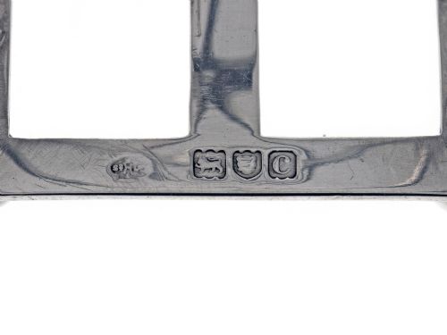 ANTIQUE SILVER SIX DIVISION RECTANGULAR TOAST RACK - ADDITIONAL PHOTO 3