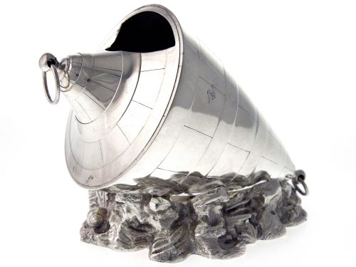 antique silver plated marine buoy spoon warmer - CATEGORY: ANTIQUE SILVER - DATED 1870