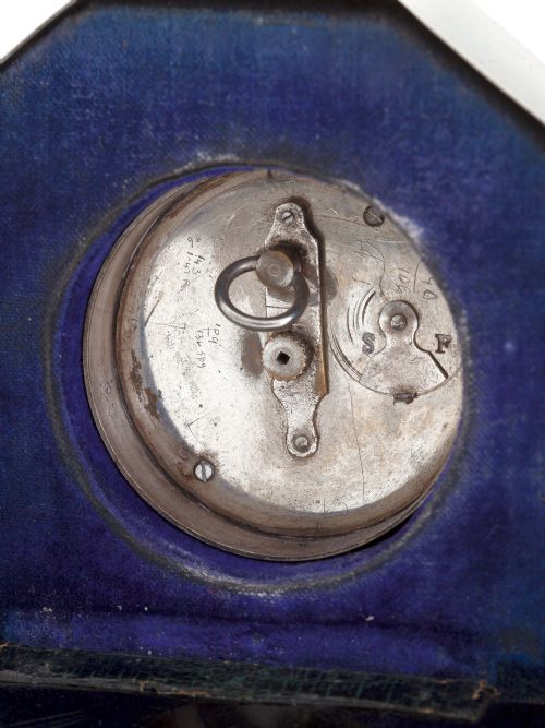 EDWARDIAN SILVER MANTLE CLOCK WITH REMOVABLE WORKING CLOCK - ADDITIONAL PHOTO 1