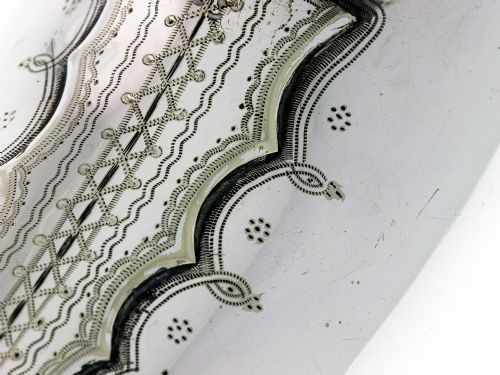 ANTIQUE SILVER PLATE SHOE SHAPED SPOON WARMER - ADDITIONAL PHOTO 2