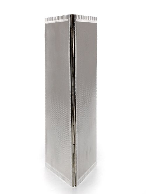 ART DECO STYLE DOUBLE STANDING SILVER PHOTO OR PICTURE FRAME - ADDITIONAL PHOTO 2