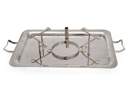 VINTAGE SILVER PLATED COCKTAIL SET AND TRAY - ADDITIONAL PHOTO 2