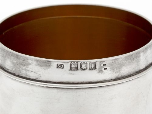 EDWARDIAN PLAIN SILVER BOX WITH A CONCAVE PULL OFF LID - ADDITIONAL PHOTO 2
