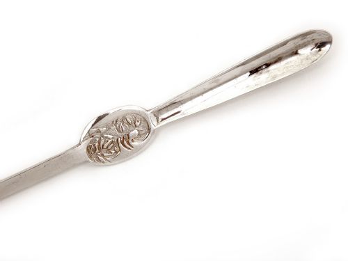 BOXED SET OF SIX SILVER PLATED LOBSTER PICKS WITH AN ENGRAVED LOBSTER MOTIF - ADDITIONAL PHOTO 1