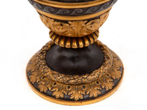 VICTORIAN PARCEL GILT EWER OXIDISED SILVER PLATED AND GILT DECORATION - ADDITIONAL PHOTO 4