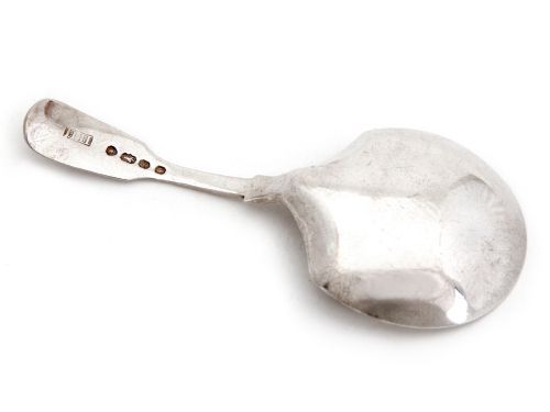 PLAIN SILVER VICTORIAN TEA CADDY SPOON - ADDITIONAL PHOTO 1
