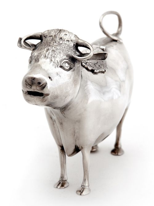 VERY GOOD QUALITY SILVER COW CREAMER - ADDITIONAL PHOTO 2