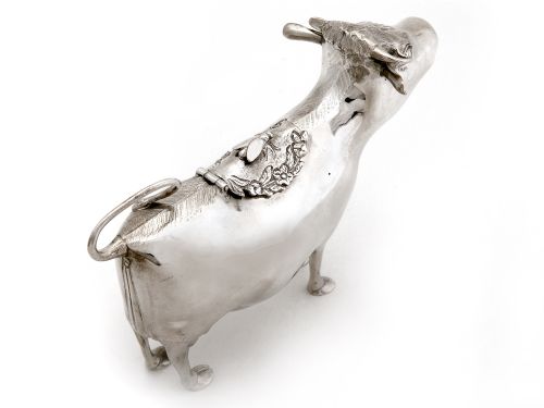 VERY GOOD QUALITY SILVER COW CREAMER - ADDITIONAL PHOTO 3