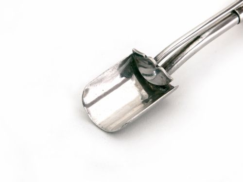 VICTORIAN SILVER PLATED STILTON SCOOP BY ATKIN BROTHERS - ADDITIONAL PHOTO 1